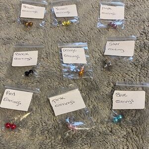 Colorful Stud Earrings Sets